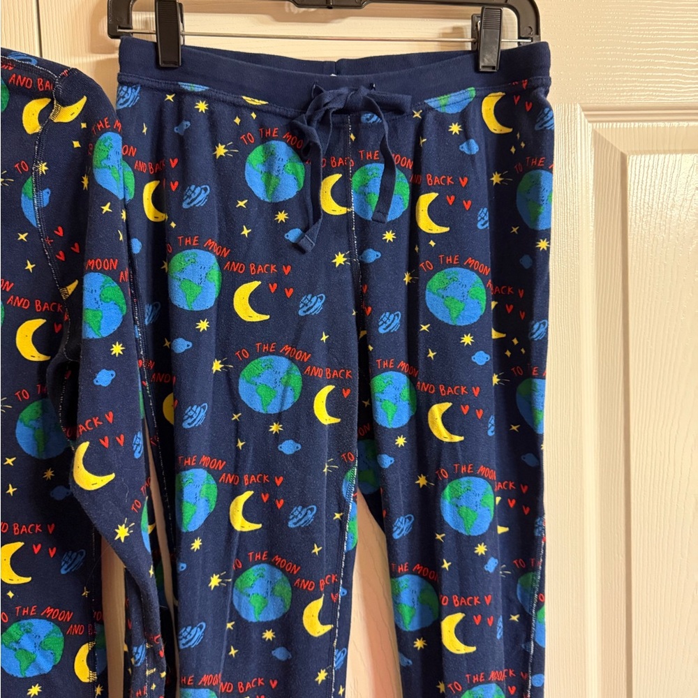 HANNA ANDERSSON WOMEN'S ORGANIC LOVE YOU TO THE MOON PAJAMAS - Picture 3 of 7
